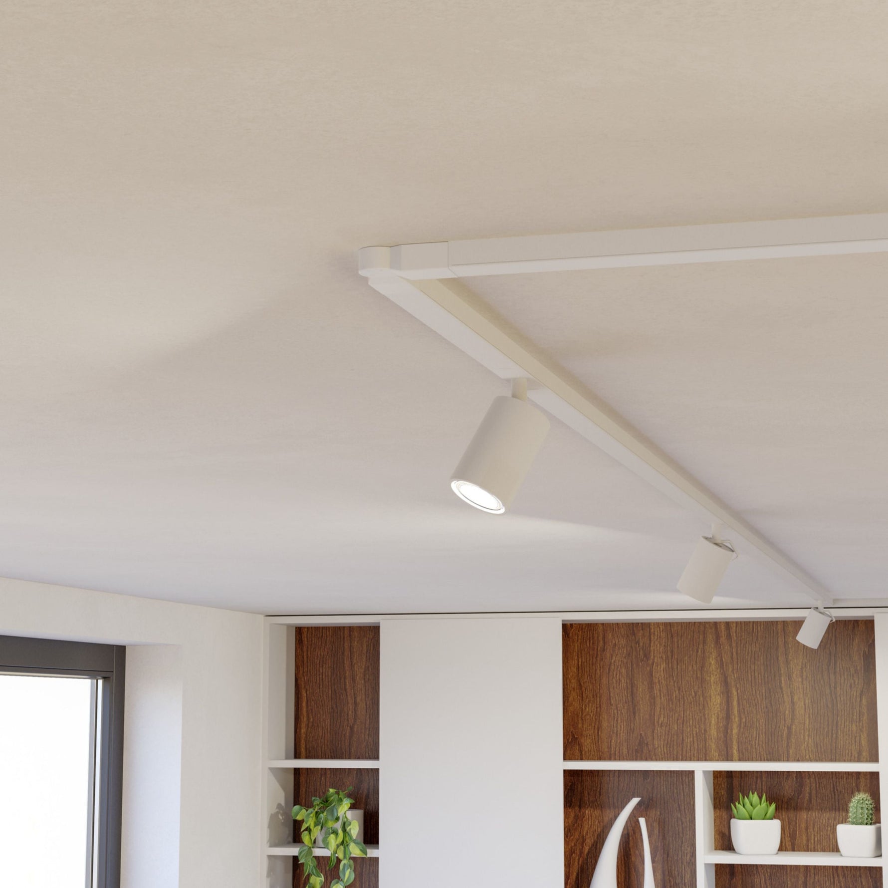 Eglo EU EASYT E27 Adapter – White, Track Lighting Pendant Lamp Holder, Indoor E27 Track Accessory