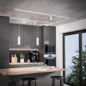 Eglo EU EASYT Track Pendant Spotlight – White Plastic, GU10, Indoor Track Lighting