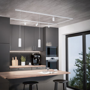 Eglo EU EASYT Track Pendant Spotlight – White Plastic, GU10, Indoor Track Lighting