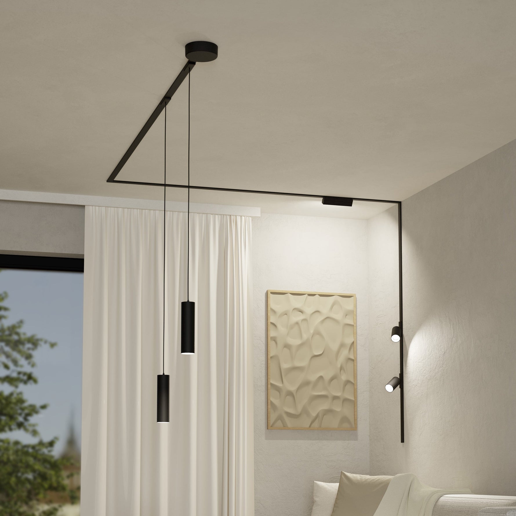 Eglo EU Tplus Slim Spot White Plastic Single Spotlight product image - Endon Lighting from First Light Direct with great prices and fast UK delivery