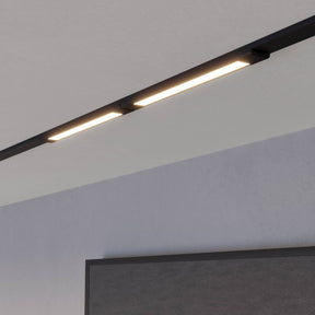 Eglo EU T-Plus Flat Light Ultra-Slim Black Ceiling Light 