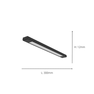 Eglo EU T-Plus Flat Light Ultra-Slim Black Ceiling Light