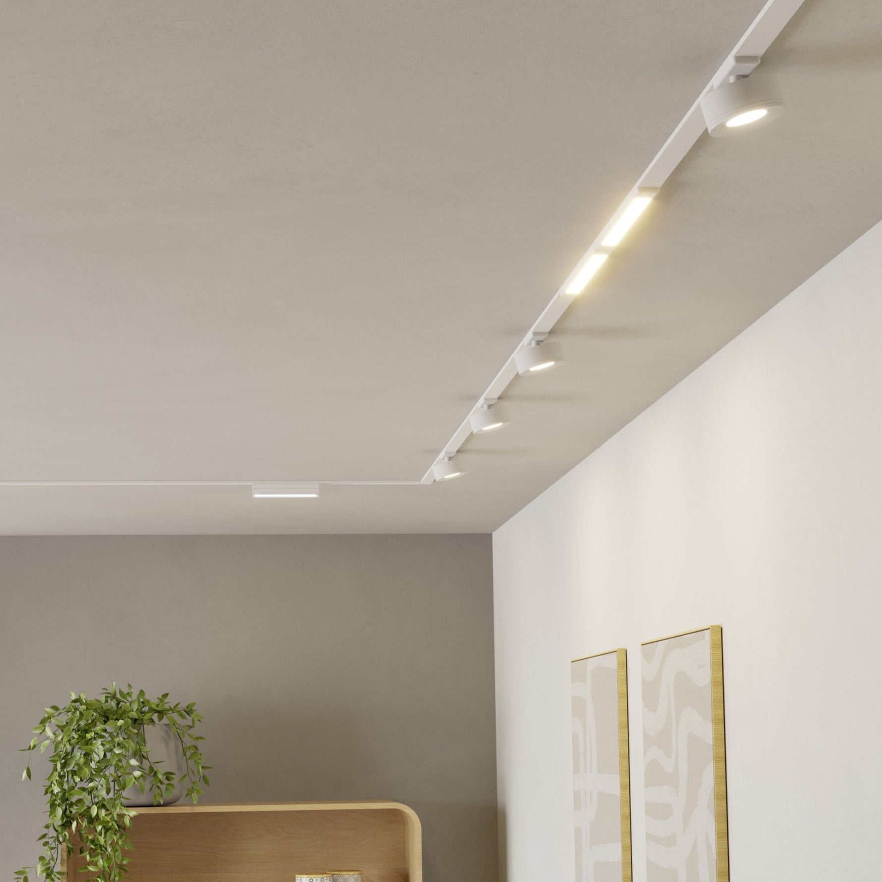 Eglo EU Fueva 6 White LED Square Ceiling Light, 29cm product image - Endon Lighting from First Light Direct with great prices and fast UK delivery