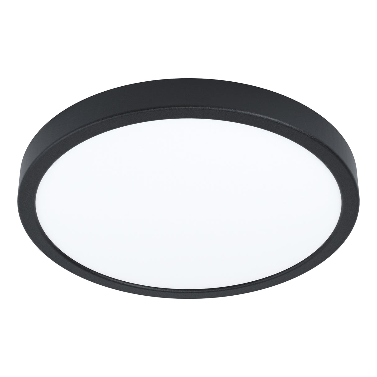 Eglo EU Fueva 6-Z Smart Control RGB IP44 Plastic Round Ceiling Light, 38.9cm Black