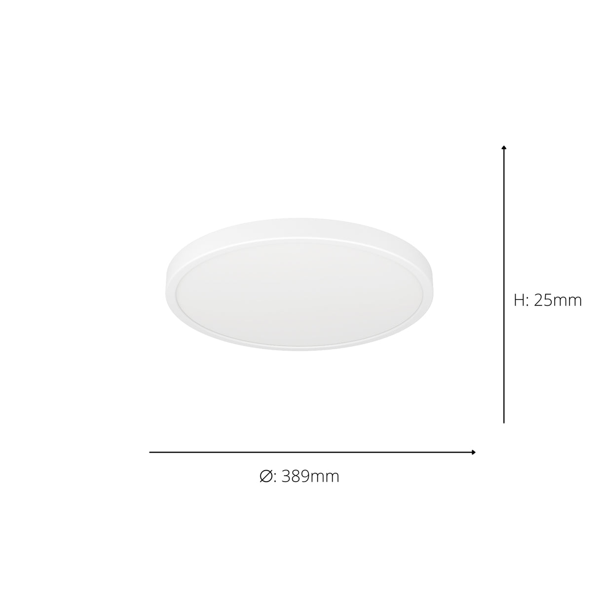 Eglo EU Fueva 6-Z Smart Control RGB IP44 Plastic Round Ceiling Light, 38.9cm White