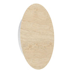 Eglo EU ALAMILO LED Wall Light – White Steel with Wooden Detail, Warm White, Indoor Lighting