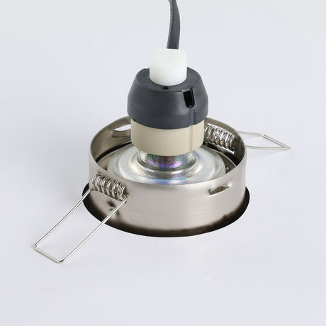 Eglo EU FAVAZZINA Recessed LED Light – Satin Nickel, Triple GU10, Warm White, IP Rated, Multi?Spot Indoor Ceiling Downlight