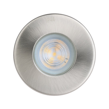 Eglo EU FAVAZZINA Recessed LED Light – Satin Nickel, Triple GU10, Warm White, IP Rated, Multi?Spot Indoor Ceiling Downlight