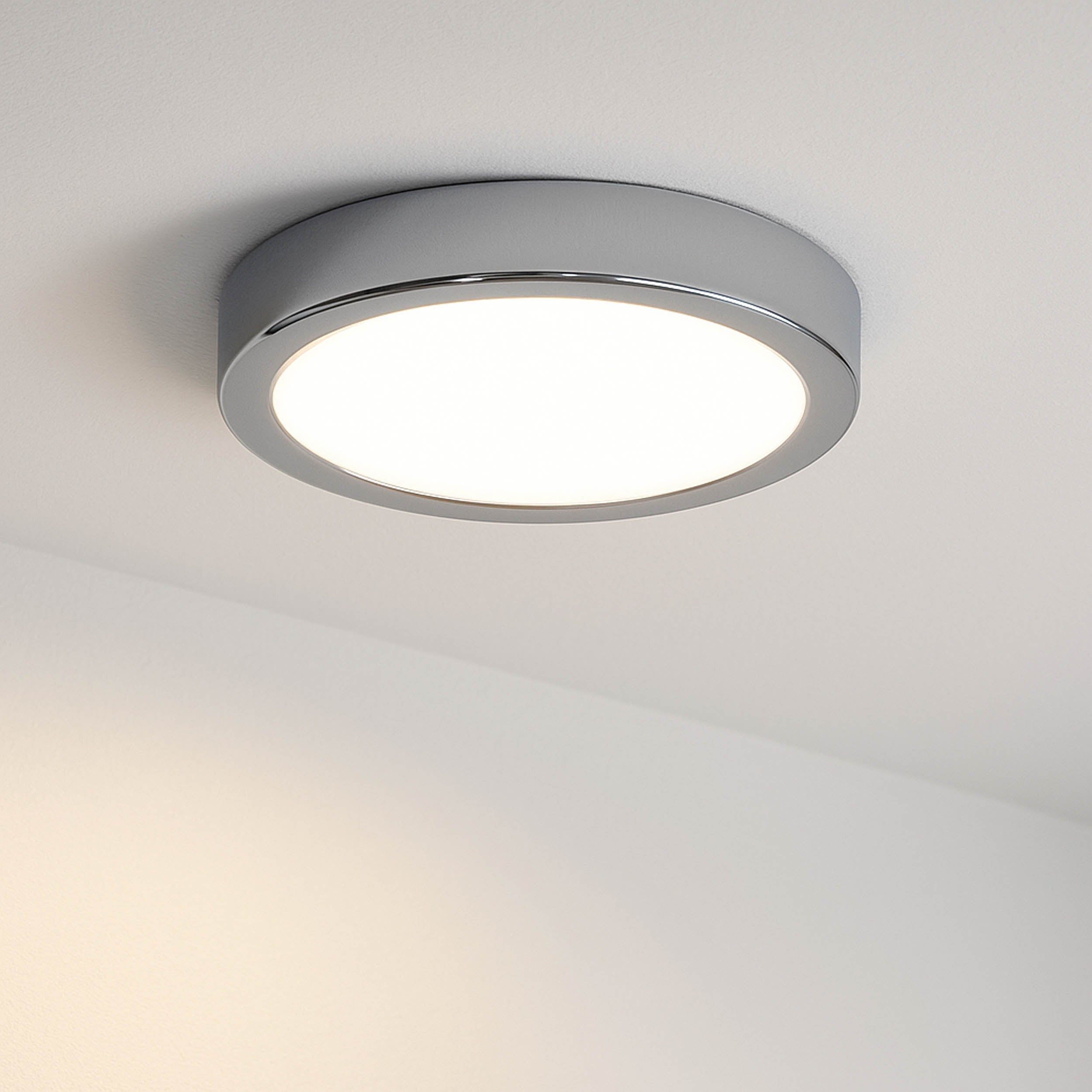 Eglo EU Fueva 6 Square LED Ceiling Light Chrome 15cm product image - Endon Lighting from First Light Direct with great prices and fast UK delivery