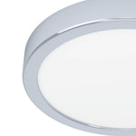 Eglo EU Fueva 6 Round LED Ceiling Light Chrome 21cm product image - Endon Lighting from First Light Direct with great prices and fast UK delivery