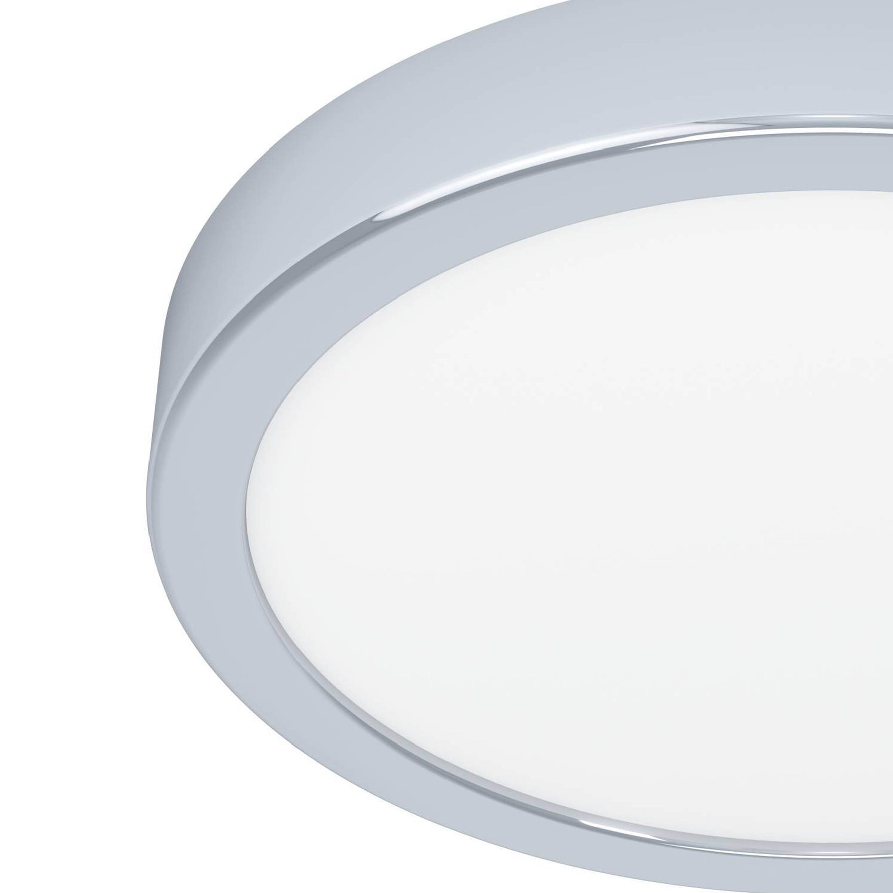 Eglo EU Fueva 6 Round LED Ceiling Light Chrome 21cm product image - Endon Lighting from First Light Direct with great prices and fast UK delivery