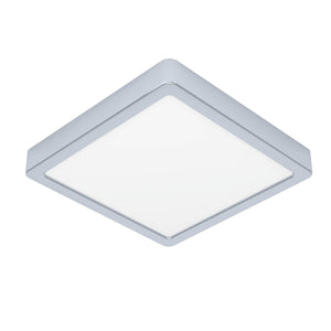 Eglo EU Fueva 6 Square LED Ceiling Light Chrome 22cm