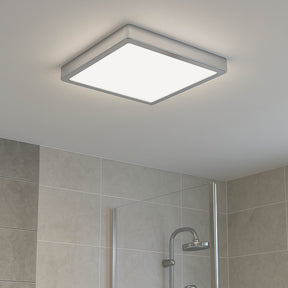Eglo EU Fueva 6 Square LED Ceiling Light Chrome 29cm