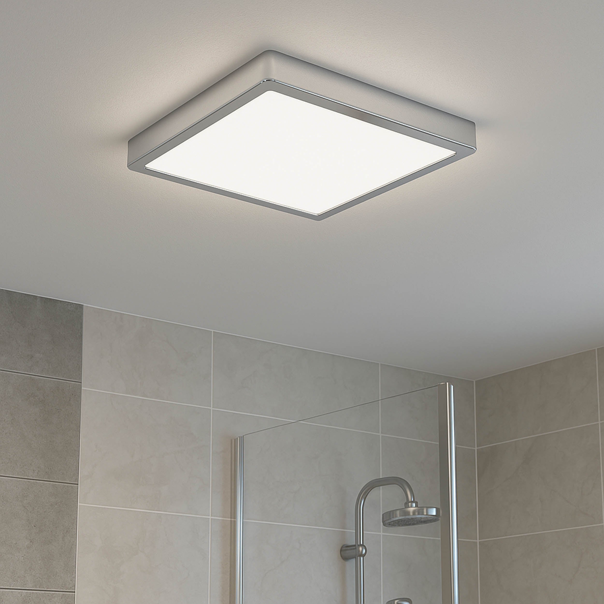 Eglo EU Fueva 6 LED Ceiling Light White Round Ultra?Slim Profile 211mm product image - Endon Lighting from First Light Direct with great prices and fast UK delivery