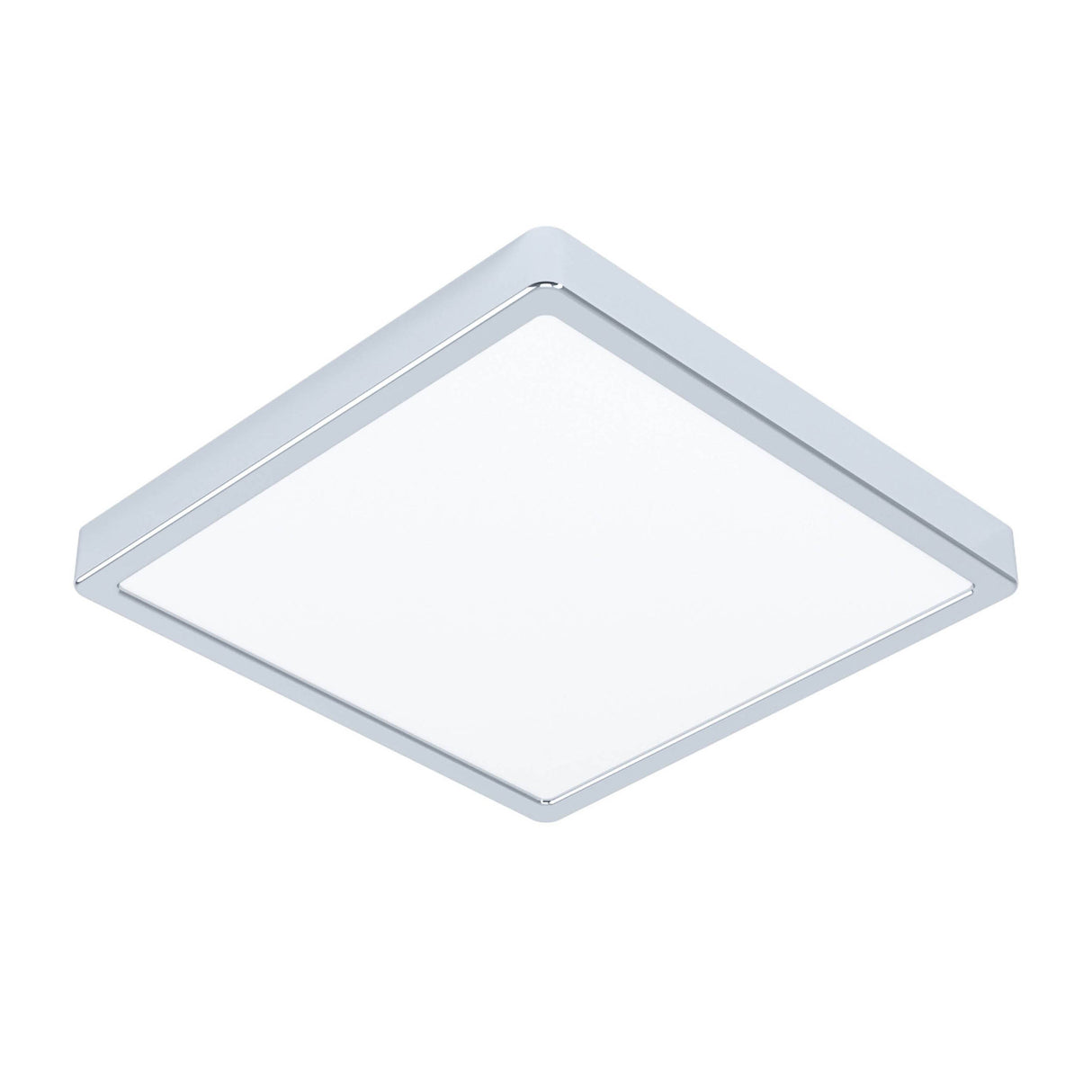 Eglo EU Fueva 6 Square LED Ceiling Light Chrome 29cm
