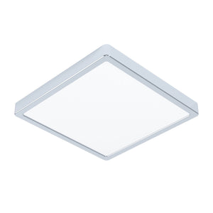 Eglo EU Fueva 6 Square LED Ceiling Light Chrome 29cm