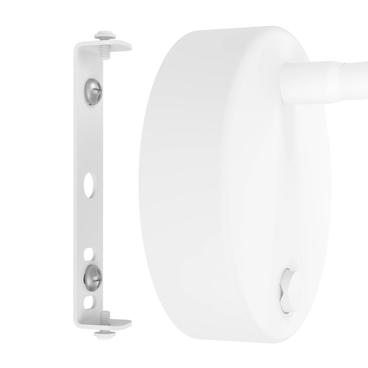 Eglo EU Olivandino LED Wall Light White Steel with Flexible Reading Arm, Warm White 3000K