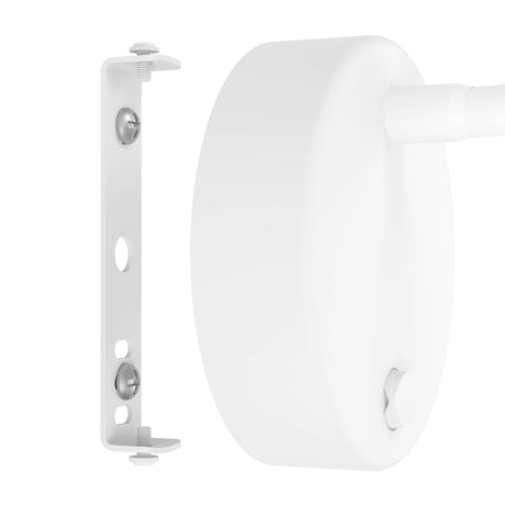 Eglo EU Olivandino LED Wall Light White Steel with Flexible Reading Arm, Warm White 3000K