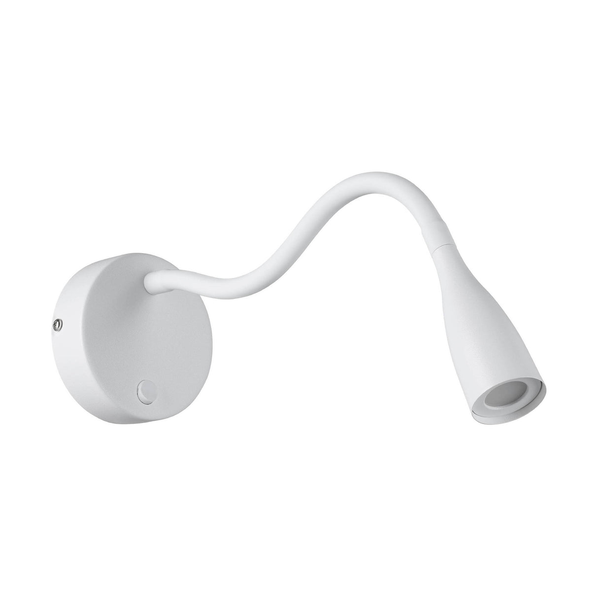 Eglo EU Olivandino LED Wall Light White Steel with Flexible Reading Arm, Warm White 3000K