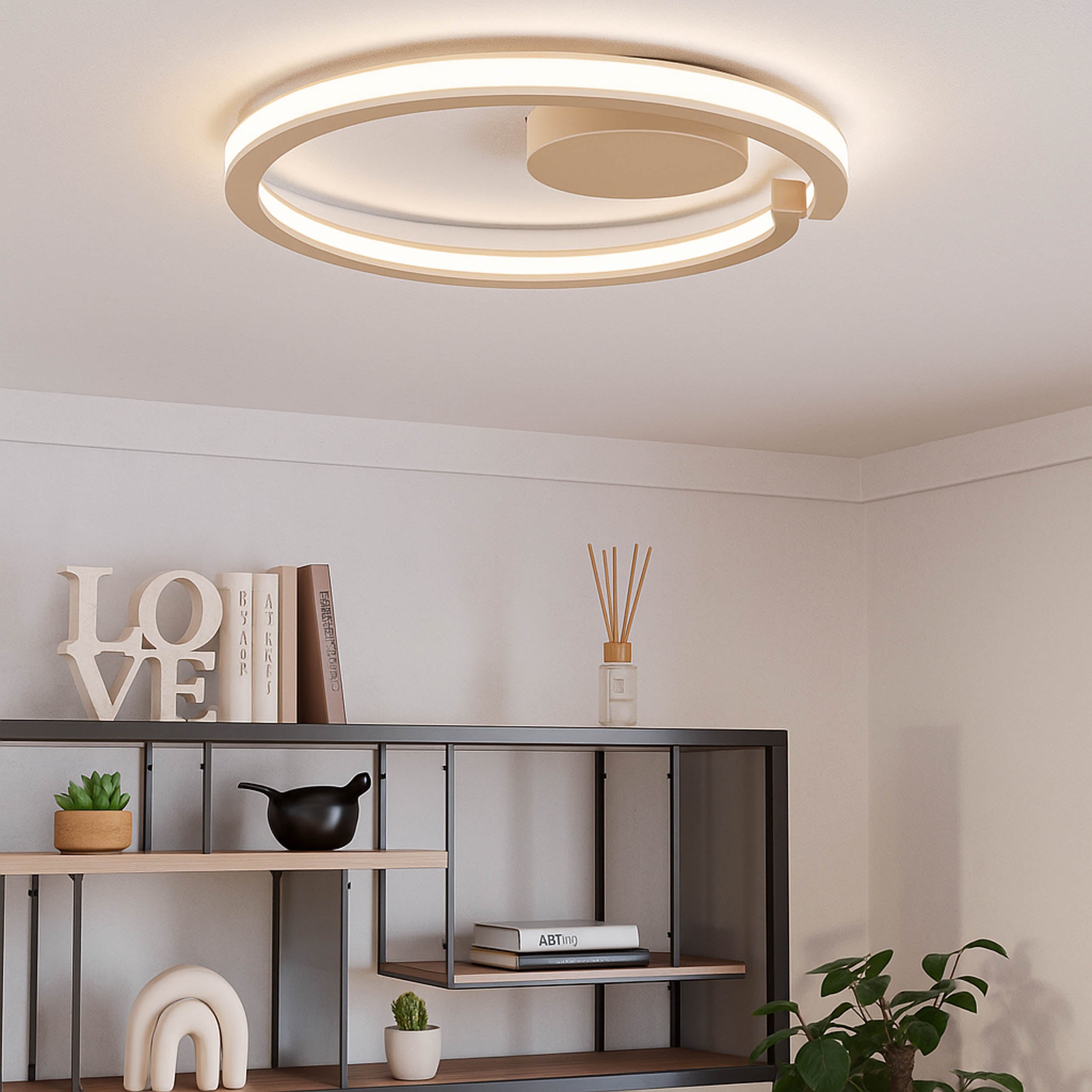 Eglo EU Mezzomonte LED Pendant Light 48cm Circular Black, Tuneable White and Dimmable with Remote Control