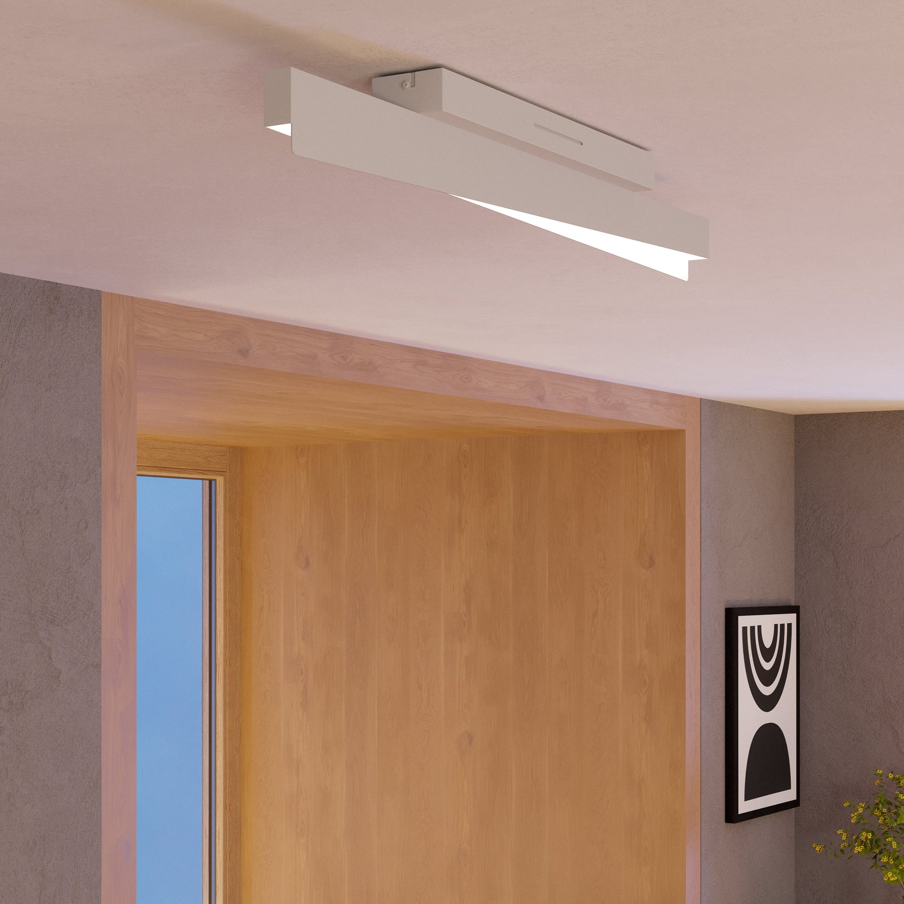 Eglo EU Layham 4 Set Ceiling Black Wood product image - Endon Lighting from First Light Direct with great prices and fast UK delivery