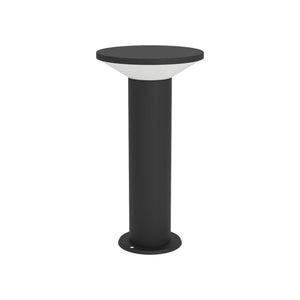 Eglo EU Rigosa Matte Black LED Outdoor Pedestal Light