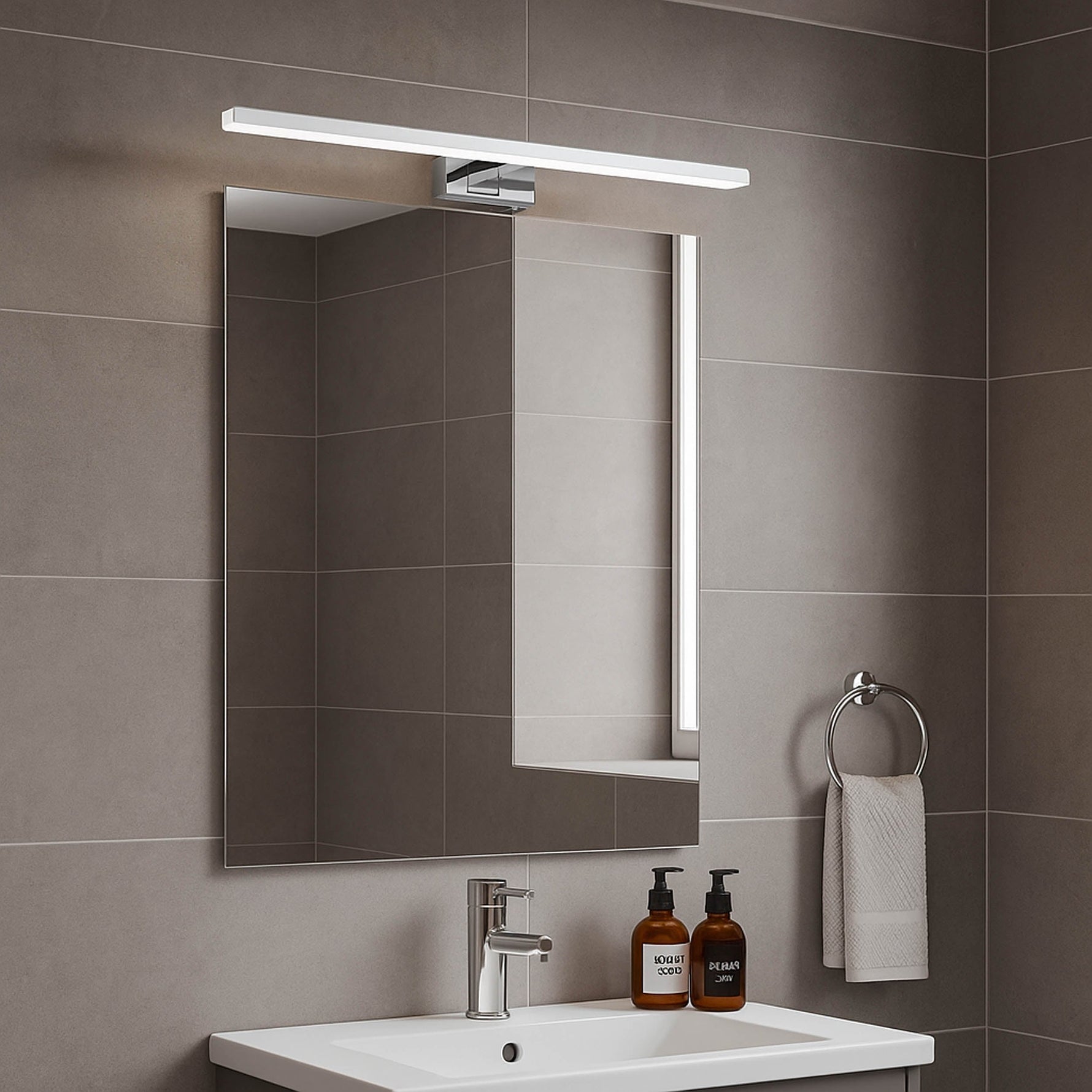 Eglo EU Congiunti LED Ceiling Light Modern Black Steel with Dual Interlinked Ring Design product image - Endon Lighting from First Light Direct with great prices and fast UK delivery