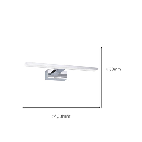 Eglo EU Conettilla LED Mirror Light Chrome Linear 40cm with CCT and IP44
