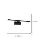 Eglo EU Conettilla LED Mirror Light Black Linear 40cm with CCT and IP44 product image - Endon Lighting from First Light Direct with great prices and fast UK delivery