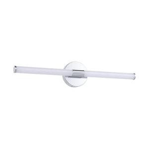 Eglo EU Ramola LED Bathroom Mirror Light Chrome & White with CCT and IP44, Wide 60 cm