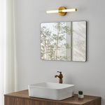 Eglo EU Ramola LED Bathroom Mirror Light Brushed Brass & White with CCT and IP44, 45 cm
