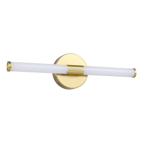 Eglo EU Ramola LED Bathroom Mirror Light Brushed Brass & White with CCT and IP44, 45 cm