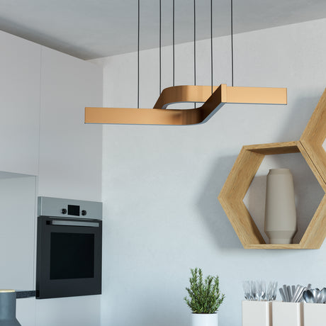 Eglo EU Folcino-Z Aluminium & Steel Bronze/Black Smart Control Pendant