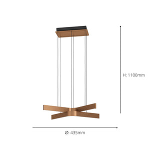 Eglo EU Folcino-Z Aluminium & Steel Bronze/Black Smart Control Pendant