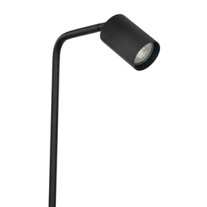 Eglo EU Rigomagno Floor Lamp Black GU10 Slim Black Metal Floor Lamp with Fixed Head