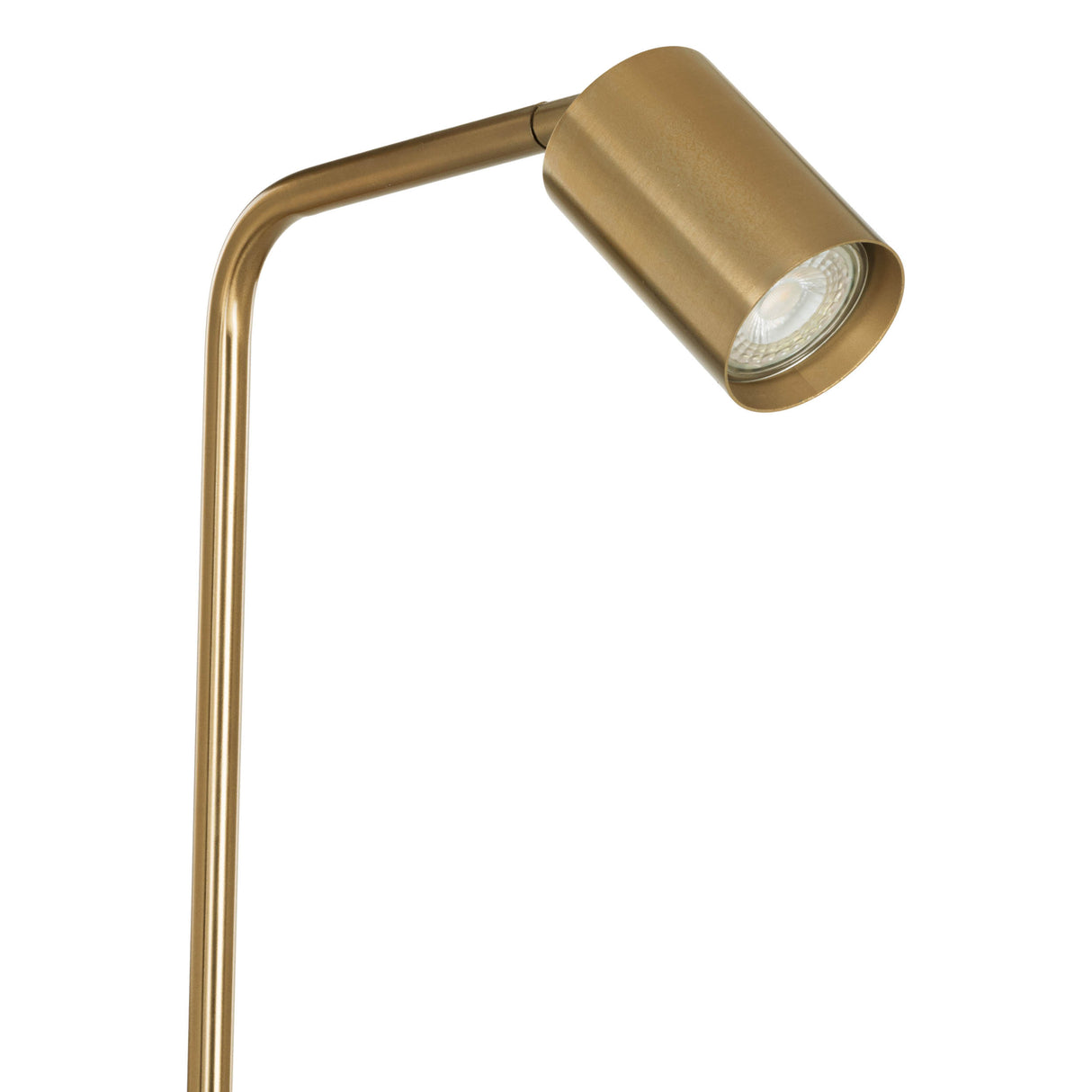 Eglo EU Rigomagno Floor Lamp Brass GU10 Brushed Brass Floor Lamp with Downward Light