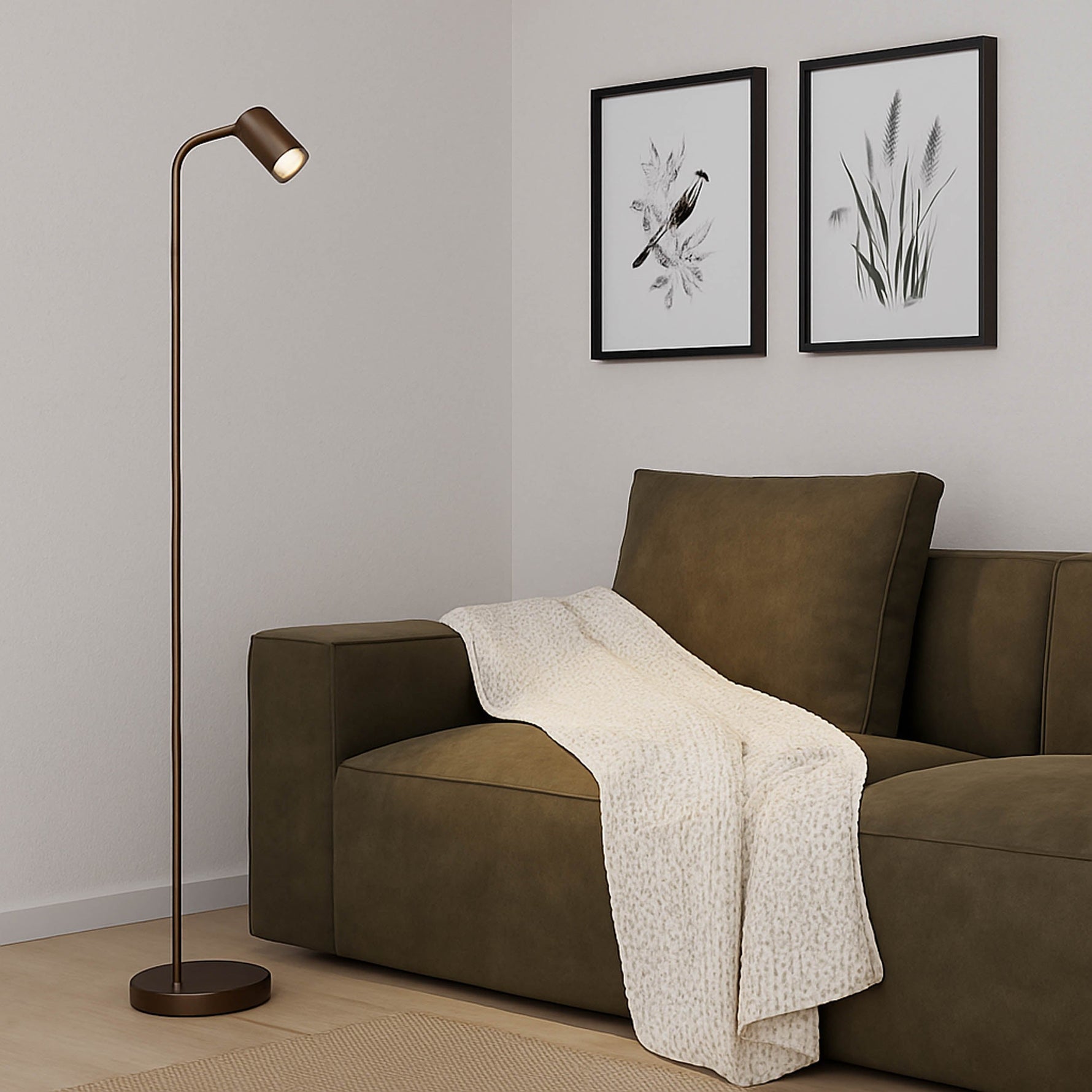 Eglo EU Rigosa Matte Black LED Outdoor Pedestal Light