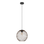 Eglo Lighting HL/1 E27 SCHWARZ/KUPFER 'ALMANZORA' Pendant Lamps from the ALMANZORA range. Part Number - 901868