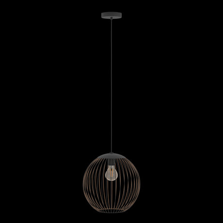 Eglo Lighting HL/1 E27 SCHWARZ/KUPFER 'ALMANZORA' Pendant Lamps from the ALMANZORA range. Part Number - 901868