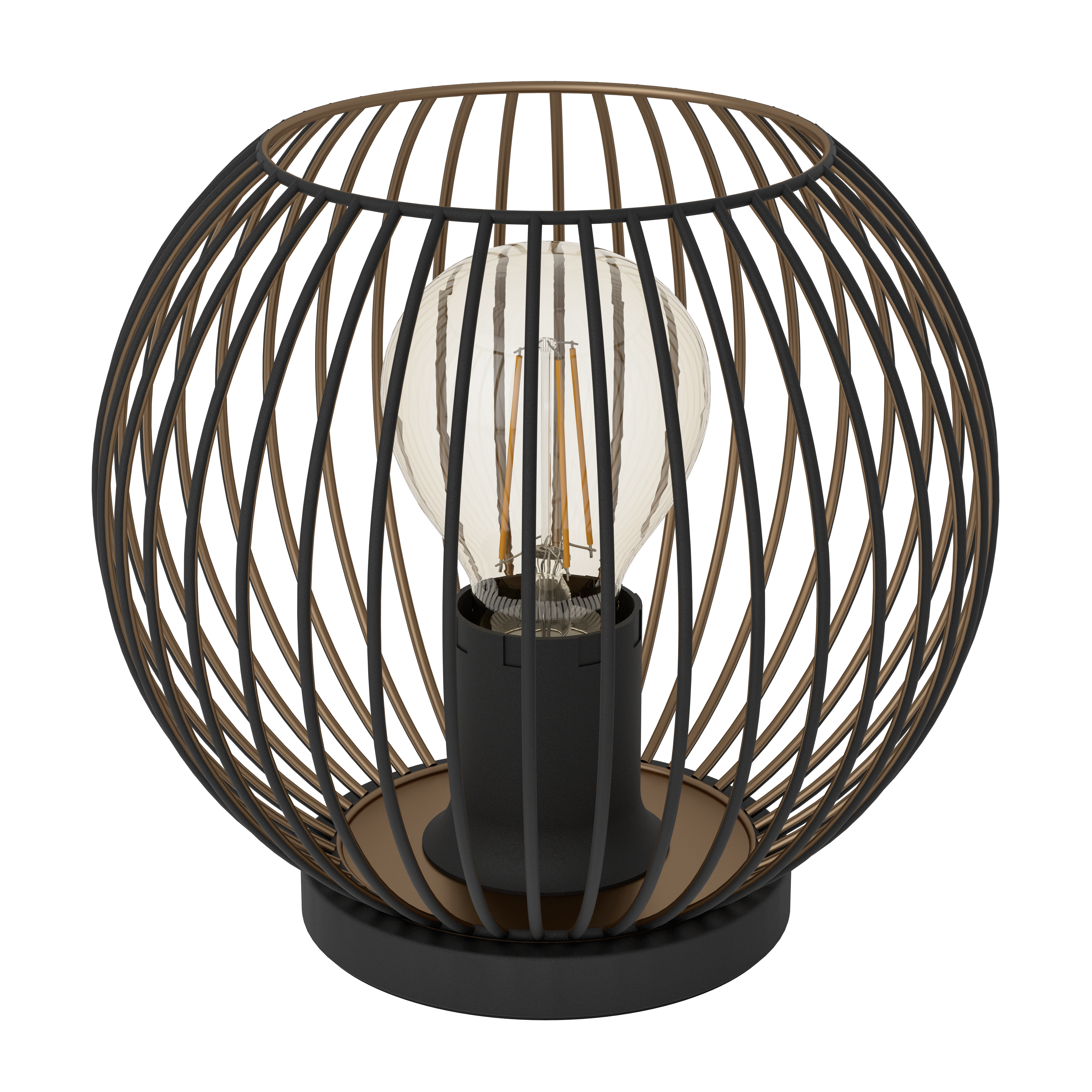 Eglo Lighting TL/1 E27 SCHWARZ/KUPFER 'ALMANZORA' Table Lamps from the ALMANZORA range. Part Number - 901872
