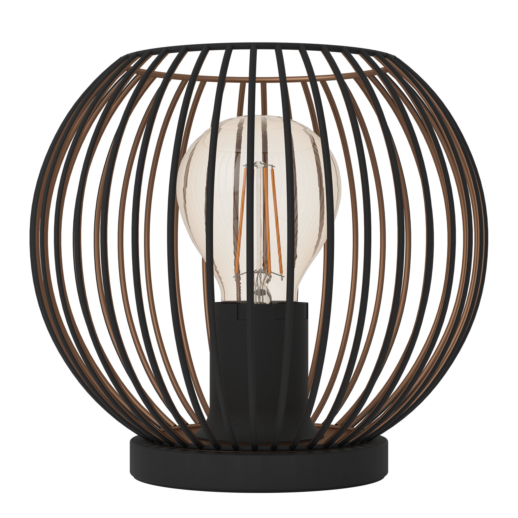 Eglo Lighting TL/1 E27 SCHWARZ/KUPFER 'ALMANZORA' Table Lamps from the ALMANZORA range. Part Number - 901872