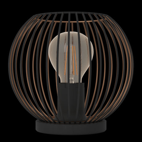 Eglo Lighting TL/1 E27 SCHWARZ/KUPFER 'ALMANZORA' Table Lamps from the ALMANZORA range. Part Number - 901872