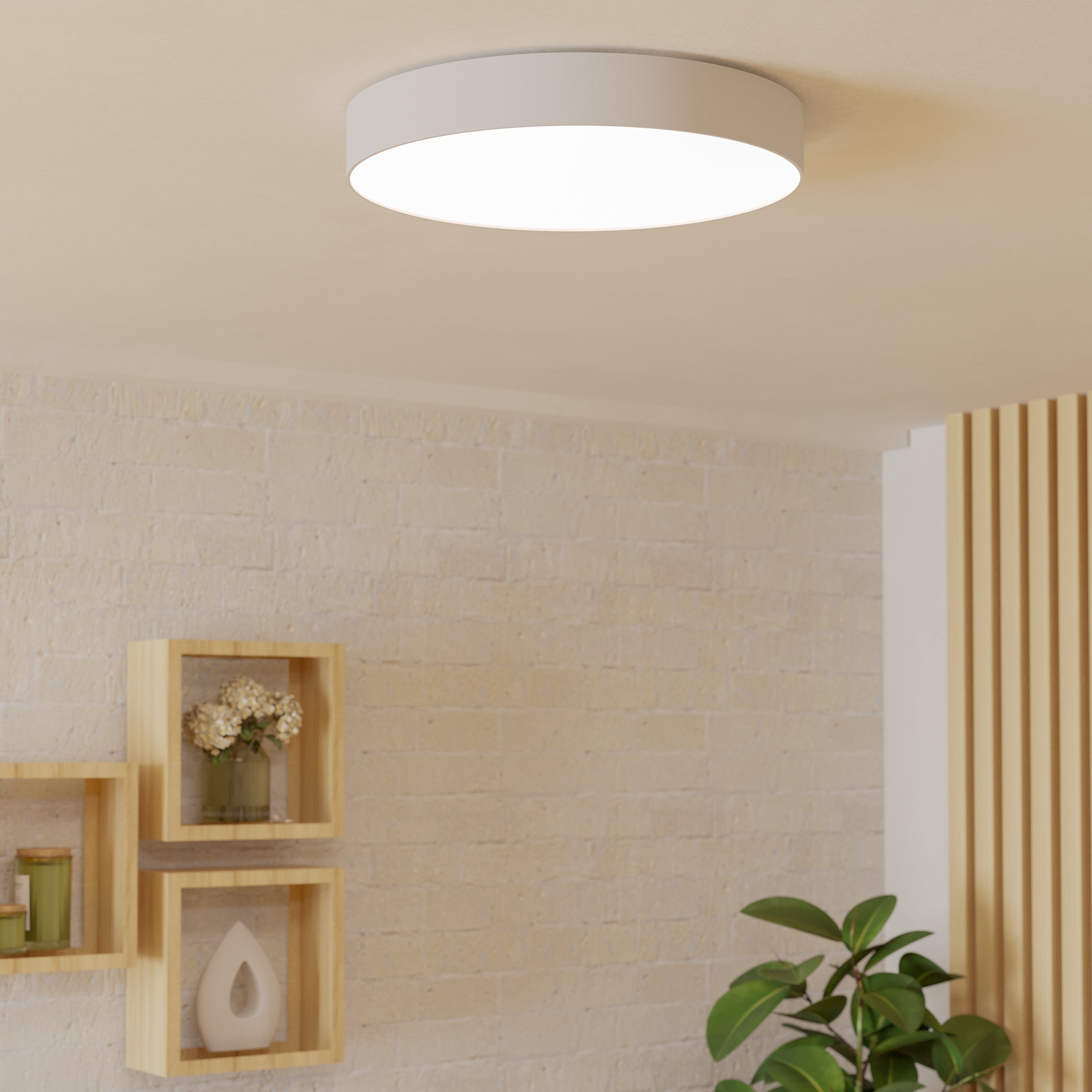 Eglo EU GALLIZZI?Z Smart Ceiling Light – White, Extra Large 690mm, RGB+CCT, Dimmable, App Controlled Indoor Lighting product image - Endon Lighting from First Light Direct with great prices and fast UK delivery