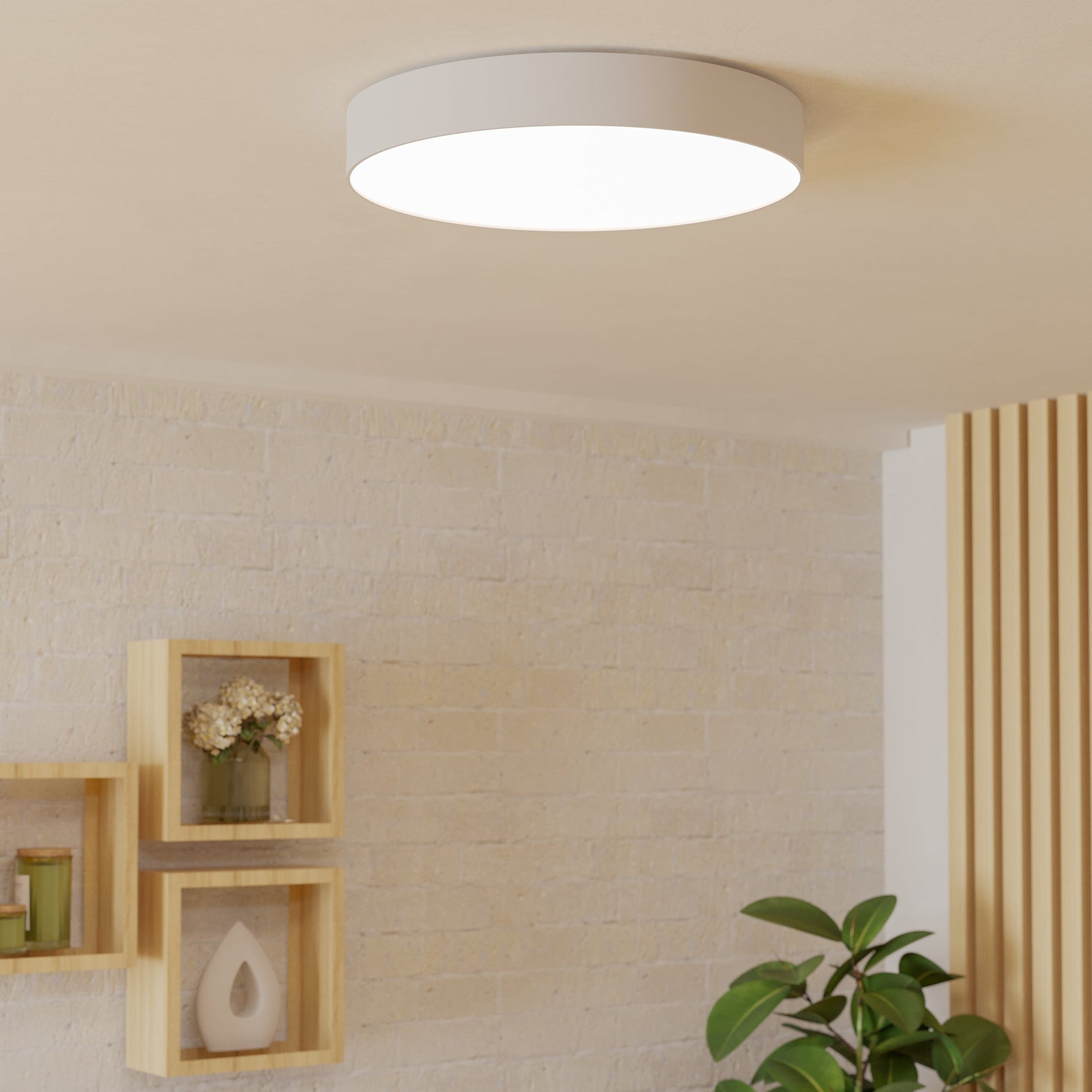 Eglo EU GALLIZZI?Z Smart Ceiling Light – White, Extra Large 690mm, RGB+CCT, Dimmable, App Controlled Indoor Lighting product image - Endon Lighting from First Light Direct with great prices and fast UK delivery