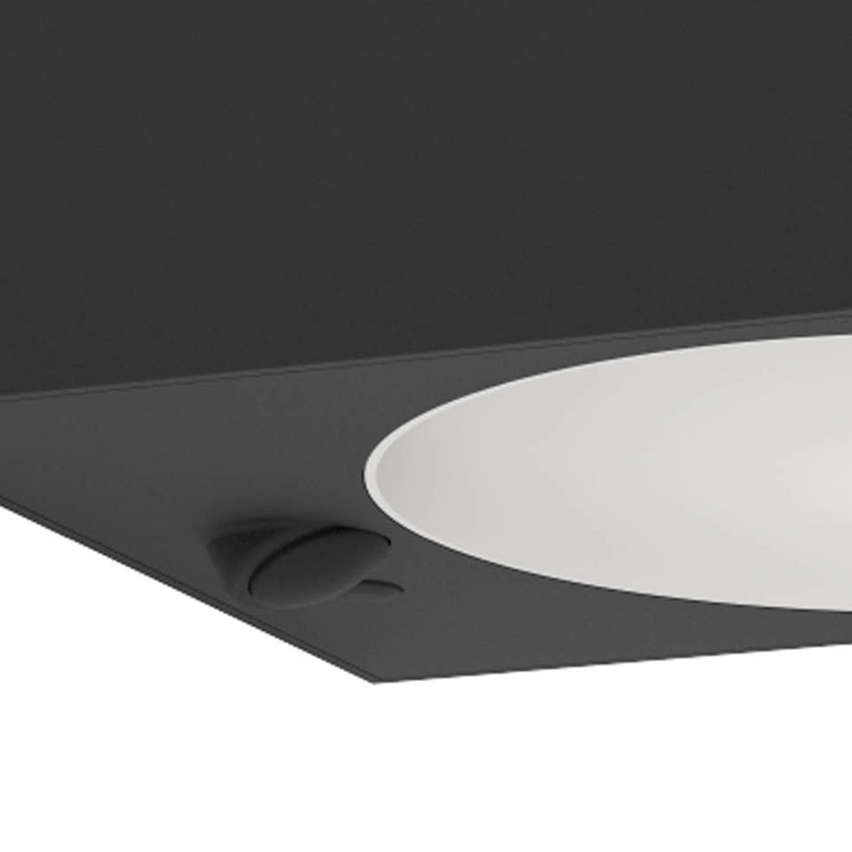 Eglo EU Darfano LED Outdoor Solar Wall Light Matte Black with Motion Sensor