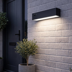 Eglo EU Voscari Black Plastic Motion Sensor Outdoor Solar Light