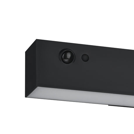 Eglo EU Voscari Black Plastic Motion Sensor Outdoor Solar Light