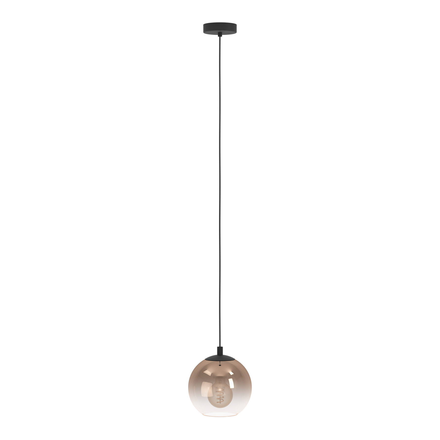 Eglo Lighting HL/1 E27 SW/KUPFER-TRANSP.'ARISCANI 1' Pendant Lamps from the ARISCANI 1 range. Part Number - 901923