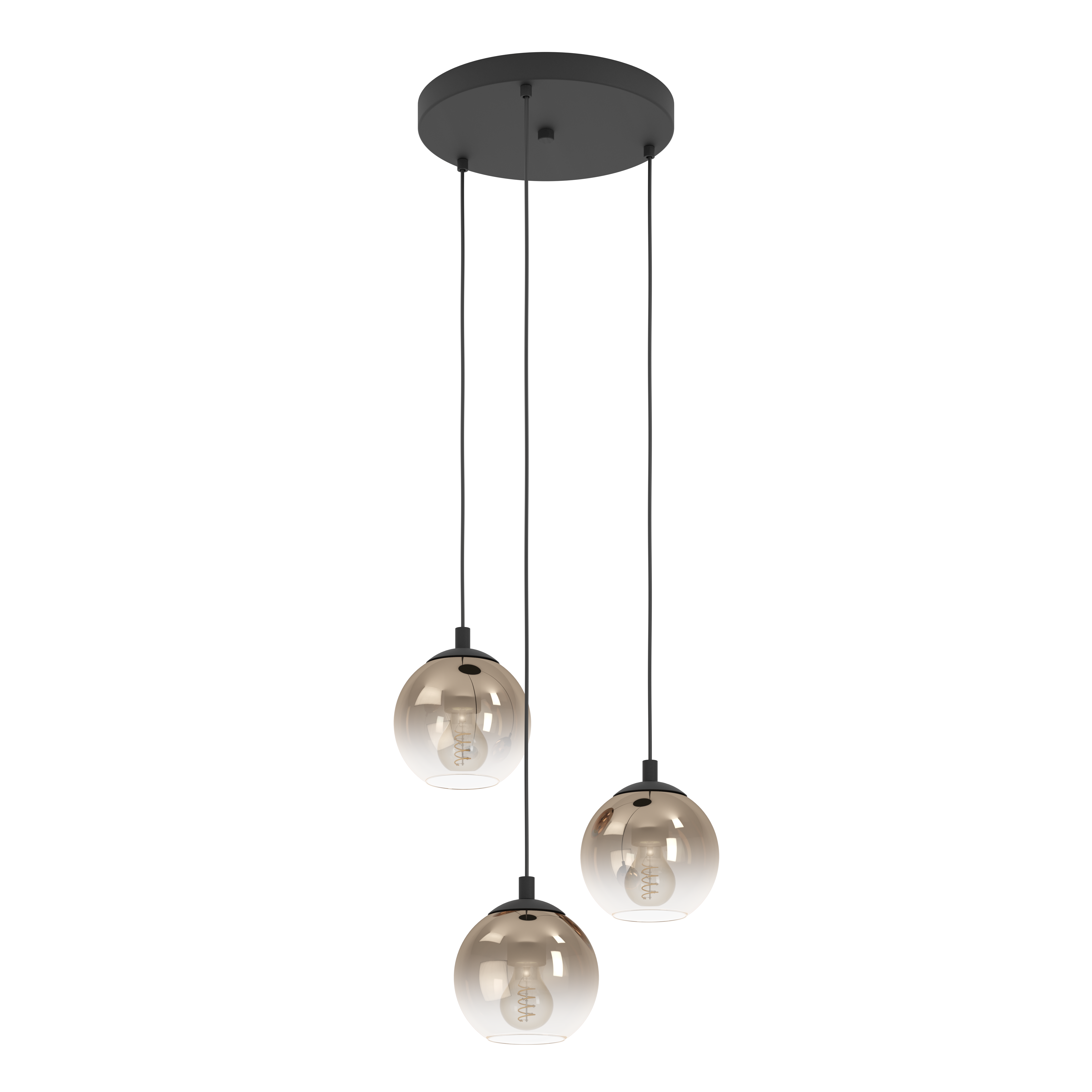 Eglo Lighting HL/3 E27 SW/KUPFER-TRANSP.'ARISCANI 1' Pendant Lamps from the ARISCANI 1 range. Part Number - 901925