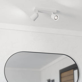 Eglo EU Camaldoli LED Dual Ceiling Spotlight White Steel 